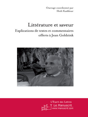 cover image of Littérature et saveur